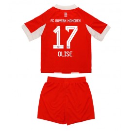 Billiga Bayern Munich Michael Olise #17 Barnkläder Hemma fotbollskläder till baby 2025-26 Kortärmad (+ Korta byxor)